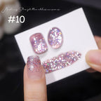 1-12pcs WS Carnival Party Broken Diamonds Nail Gel Polish Summer New Super Flash Quick Dry Long Lasting Nail Art Nail Supplies