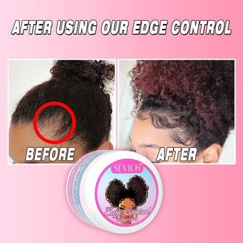 Edge Control Gel for Strong Hold Edge Smoother Broken Hairline Edge Gel Hair Finishing Styling Wax Pomade Frizz-Free Edge Gel