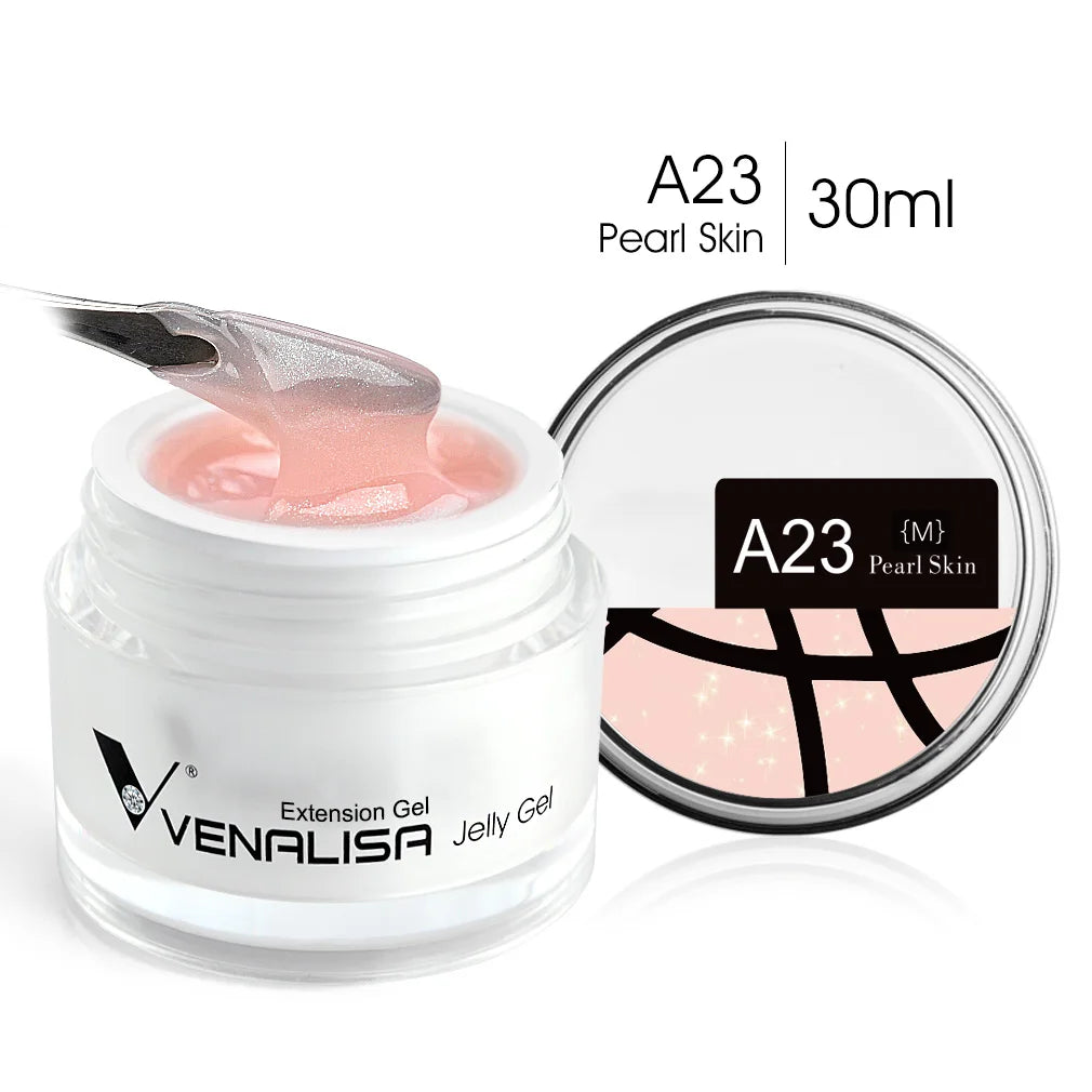 30ml Venalisa Builder Jelly Gel French Soak Off UV LED Poly Nail Gel Pearl Pink Funny Bunny Nail Extension Nail Manicure