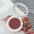 2024 Monochrome Face Blush Palette Longlasting Waterproof Pressed Powder Matte Blush for Contouring Cheeks Travel Cosmetics