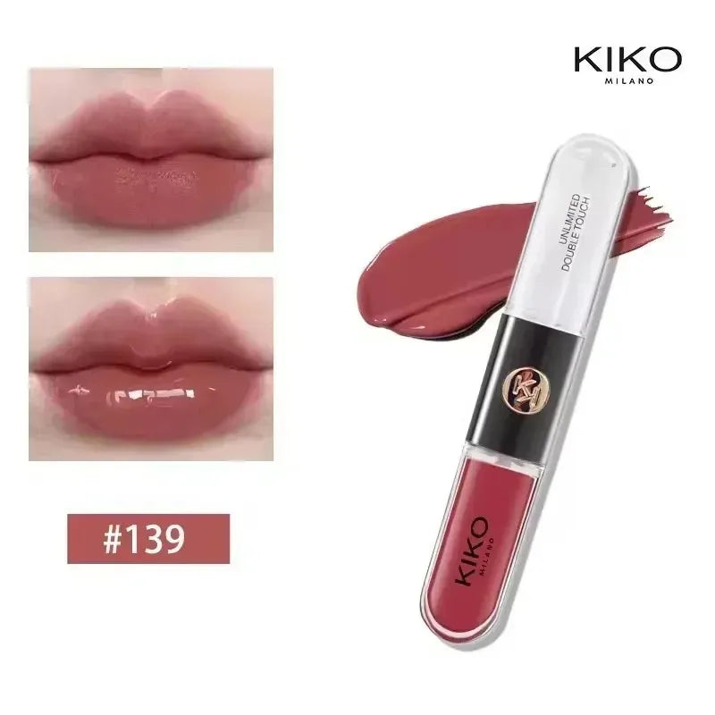 Kiko 3D Liquid Lip Glaze Transparent Lip Mirror Lipstick Nourishing Glossy Full Lips Not Fading Milk Tea Bean Paste Makeup