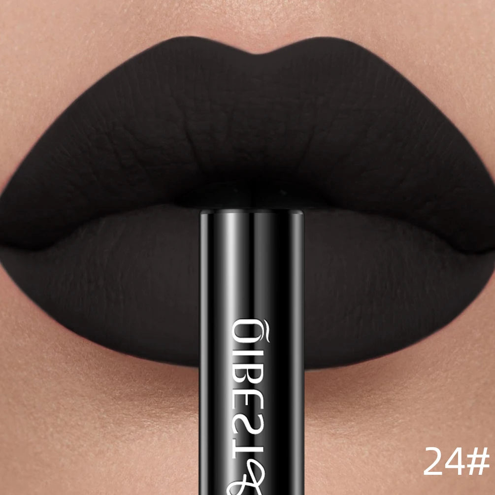 Matte Liquid Lipstick Waterproof Velvet Nude Sexy Red Lip Gloss Long Lasting Nonstick Lip Stain Makeup 24 Colors Hot Lipgloss