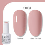 Arte Clavo Solid Color Gel Nail Polish 15ml Soak Off UV LED Gel Semi-Permanent Glitter Polish For Manicure Nail Art Salon Gel