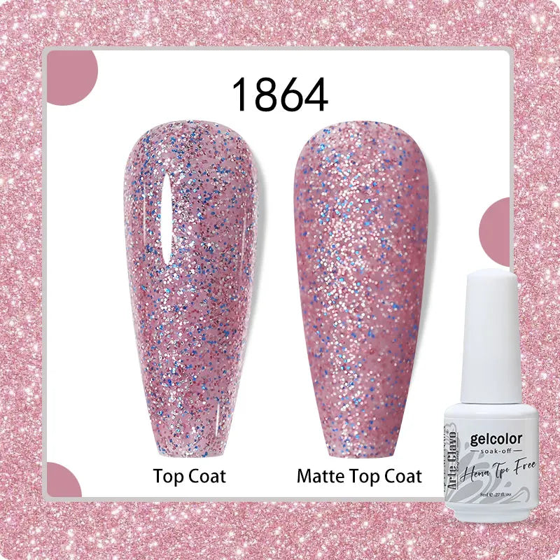 Arte Clavo 8ml HEMA TPO Free Gel Nail Polish Nail Art Manicure Semi Permanent Gel UV Hybrid Varnishes Base Top Coat Enamels New