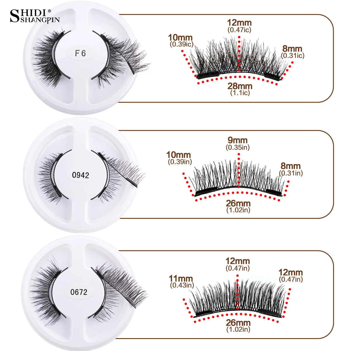 5pairs Magnetic Eyelashes Handmade 3D Natural Magnetic False Eyelashes Reusable Magnetic Eyelashes Tweezers Set Lashes Extension