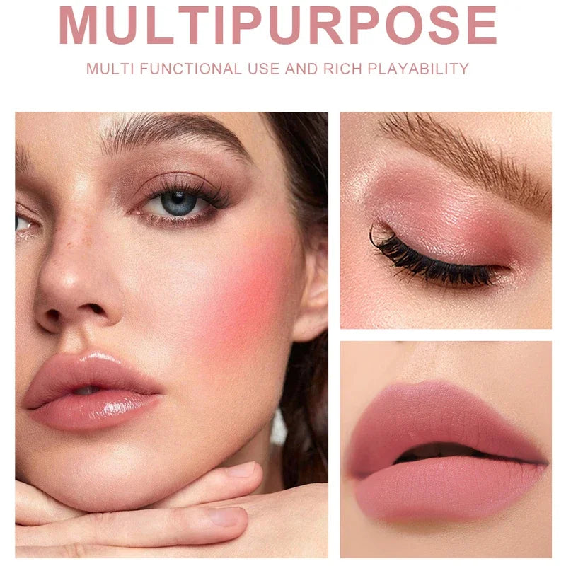 1/3Pc Mini Matte Liquid Blush 8Color Velvet Blusher Orange Peach Face Rouge Lasting Beauty Natural Cheek Tint Cream Blush Makeup