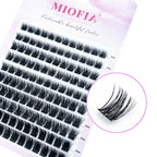 1 box/120 Clusters Mink Eyelashes 8-14mm Individual Lashes Natural Look D Curl Fluffy Cluster Lashes DIY Eyelash Extension Tools