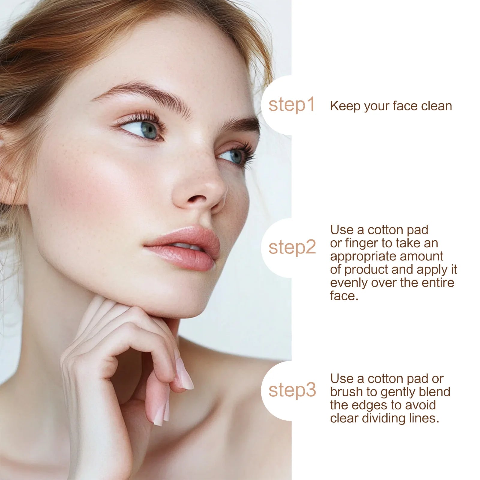 Changing Foundation SPF 15 - 50ml Lightweight Liquid Makeup for Fair to Medium Skin, Hydrating Natural Coverage with Hyaluronic