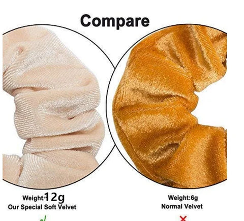 10/6/1pc Accesorios para el cabello chouchou cheveux femme hair scrunchies headband women ties velvet solid color Black set pack