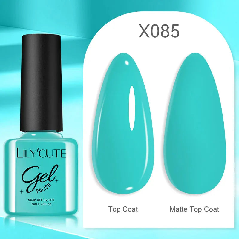 LILYCUTE 7ml Metallic Gel Nail Polish Red Chrome Effect Soak Off UV Gel Varnish Semi Permanent Nail Art Manicure Base Top Coat