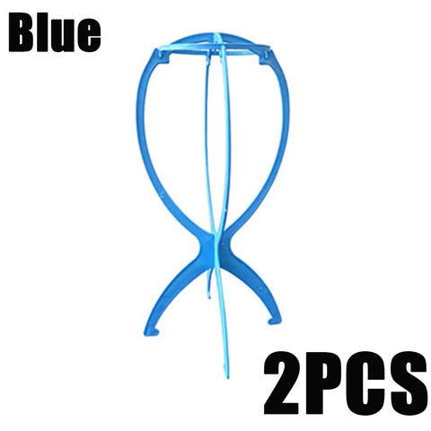 1/2/3pcs Folding Wig Stand Plastic Portable Hat Display Stand Adjustable Durable Barbershop Fashion Model Holder Home Salon Use