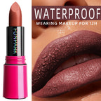 25-Color Matte Lipstick Waterproof Long Lasting  Velvet Finish Lip Tint Smooth Matte Lip Color Smudge-proof Lip Liner Lip Makeup