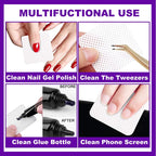 Lint Free Nail Wipes 300/200/100pcs Nail Supplies Nail Polish Remover Wipes Absorbent Soft Removal Tool for Nail Art