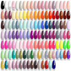 LILYCUTE 5Pcs/Set 7ML Red Brown Nail Gel DIY Nail Art Semi Permanent UV Gel Polish Long Lasting Design Manicure Kit Supplies