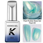 KODIES GEL Professional Nail Gel Polish Natural Camouflage Rubber Base Gel Color Pearl Semi Permanent UV/LED Hybrid Gel Varnish