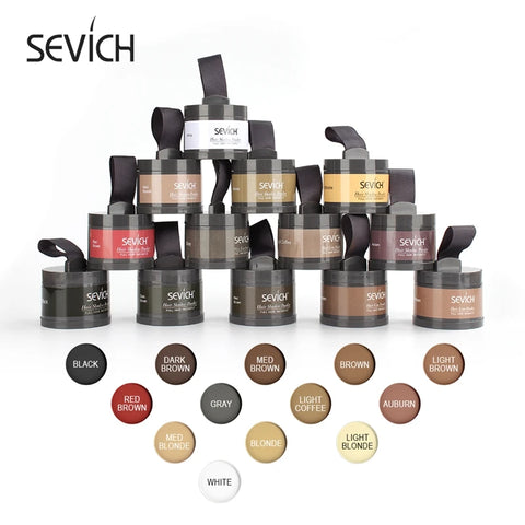 Sevich Hairline Shadow Powder Instantly Black Root Cover Up Natural Hair Filling Hair Fluffy Powder Waterproof Hair Concealer