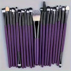 20-Piece Luxury Makeup Brush Collection - Premium Vegan Brush Set for Flawless Foundation, Contouring, Eyeshadow, and More, with