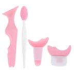 4Pcs Set Eye Makeup Assistance Tool Set With Nose Brush Silica Gel Multifunctional Makeup Tools For Women  eye brow shaper