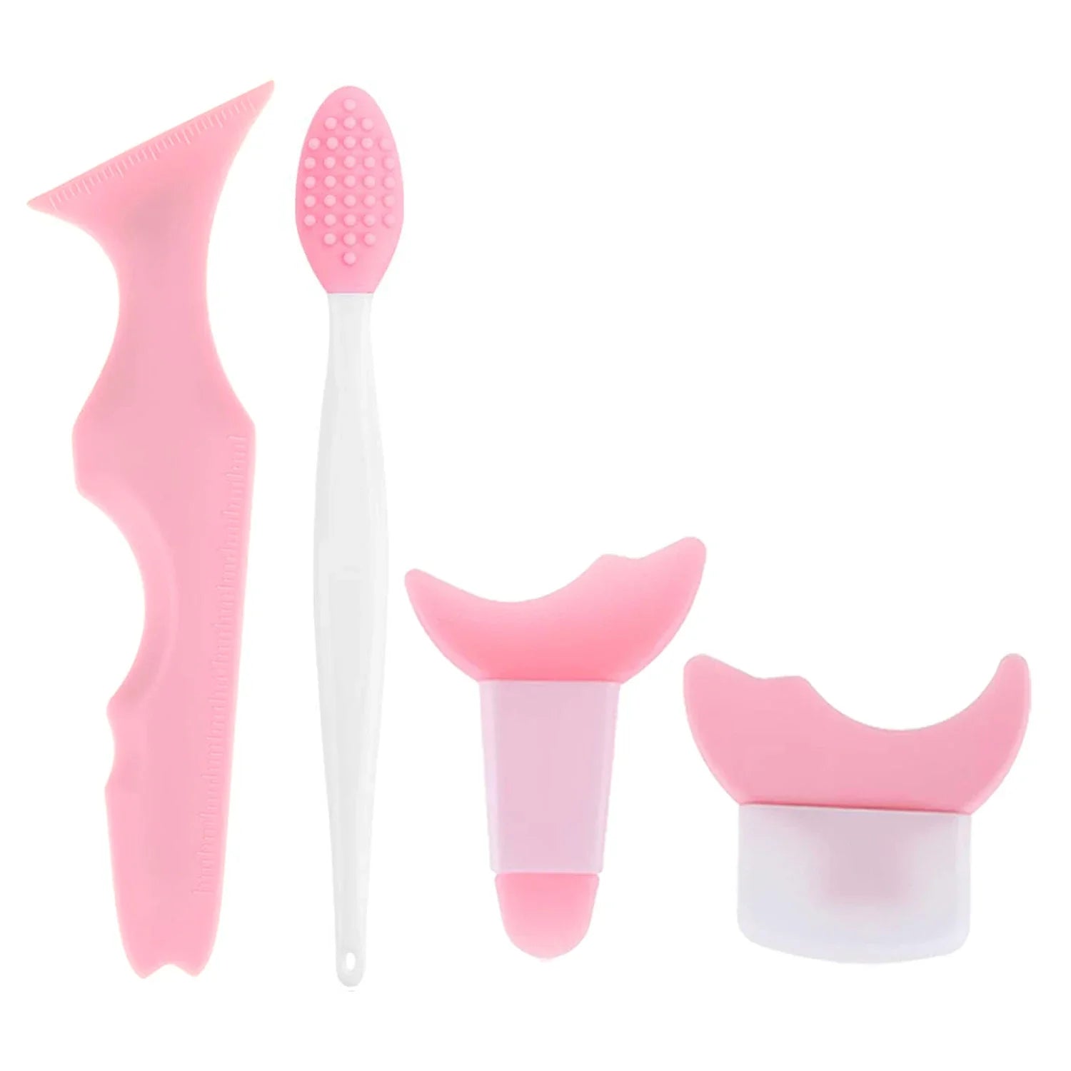 4Pcs Set Eye Makeup Assistance Tool Set With Nose Brush Silica Gel Multifunctional Makeup Tools For Women  eye brow shaper