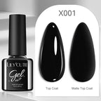 LILYCUTE  5ml Gold Sliver Metallic Liner Gel Nail Polish French Style Super Bright Mirror Pull Line Graffiti Painting Stripe Gel