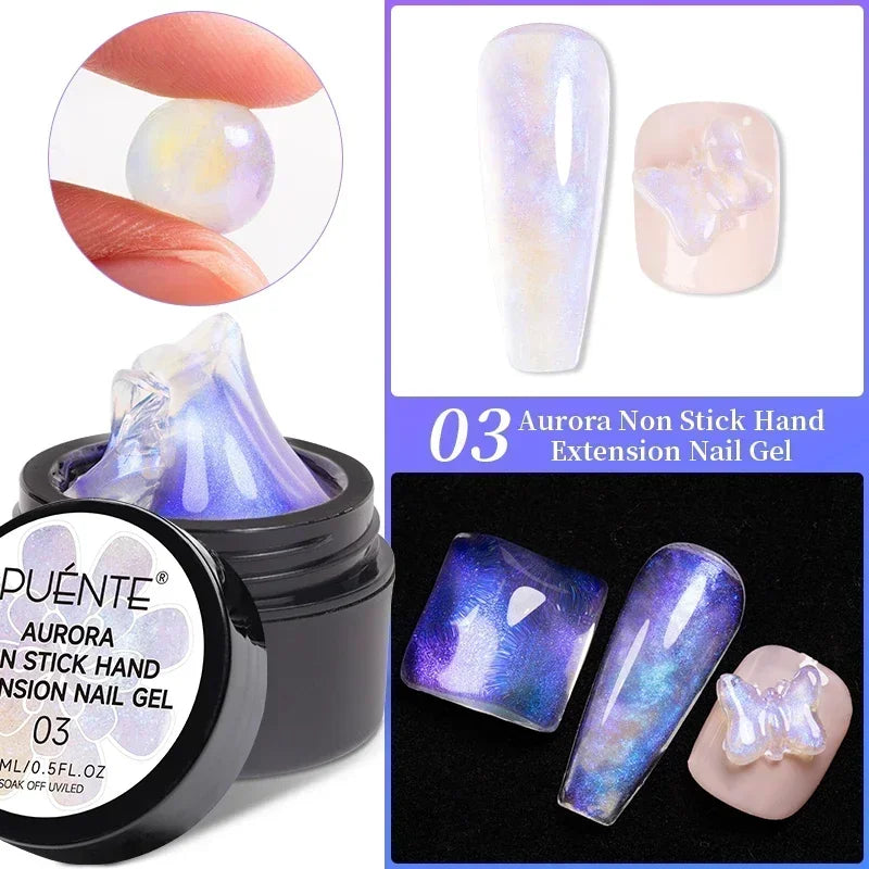 PUENTE 5ml Metallic Painting Liner Gel Polish Bright Mirror Effect Semi-Permanent UV Nail Varnish For Stunning French Nail Art