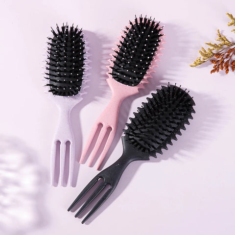1PC Candy bursh Curly Hair Styling Brush: Defined Curls on Wet Hair- Nylon Bristles Detangling Volumizing Comb for All Hair Type