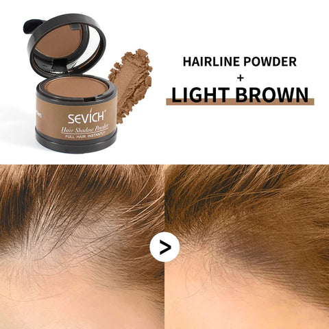 Sevich Hair Line Powder 4g Black Root Cover Up Natural Instant Waterproof Hairline Shadow Powder Hair Concealer Coverage 13color