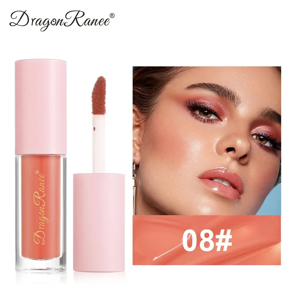 1/3Pc Mini Matte Liquid Blush 8Color Velvet Blusher Orange Peach Face Rouge Lasting Beauty Natural Cheek Tint Cream Blush Makeup