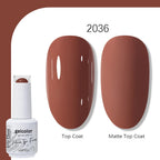 Arte Clavo Solid Color Gel Nail Polish 15ml Soak Off UV LED Gel Semi-Permanent Glitter Polish For Manicure Nail Art Salon Gel