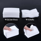 450pcs Lint-Free Nail Polish Remover Wipes Cotton Wipes Manicure Cleaner UV Gel Nail Polish Removal Pads Papers Cleansing Tools