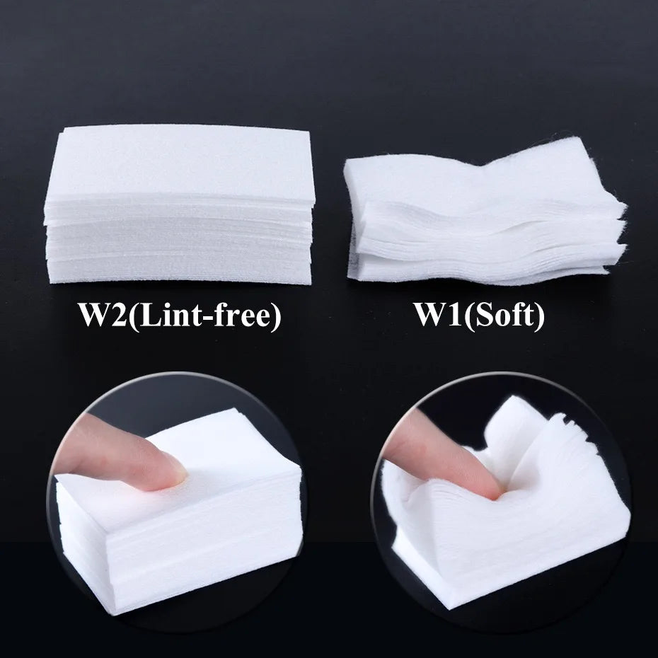 450pcs Lint-Free Nail Polish Remover Wipes Cotton Wipes Manicure Cleaner UV Gel Nail Polish Removal Pads Papers Cleansing Tools