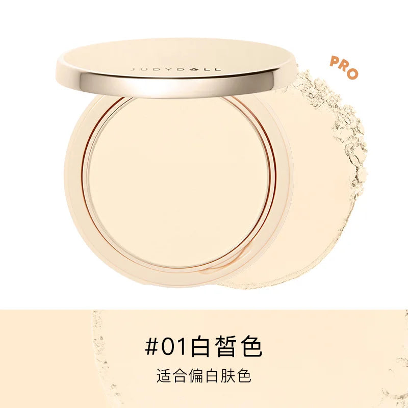 Judydoll Transparent Beige Compact Powder Oil Control & Makeup Matte Finishing Long Lasting Setting Powder Soft Focus Foundation