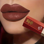 1pcs Waterproof Matte Velvet Lip Tint: Long-Lasting Nude Lip Glaze for a Sexy and Smooth Finish, Valentine's Day Gift