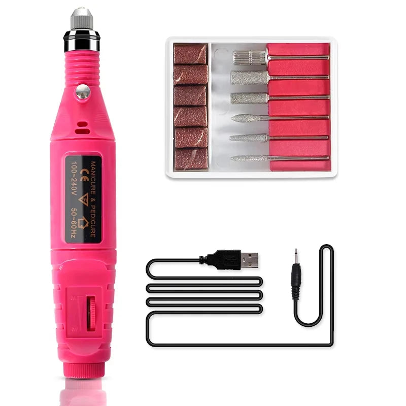 Poly Gel Extension Tool Set Professional Gel Nail Polish Kit With UV LED Nail Lamp Dryer And Electric Nail Drill Machine