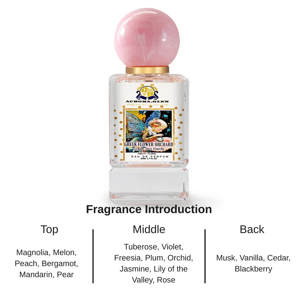 Osmanthus, Peony, and Pomegranate Fragrance Perfume for Women - Crystal Diamond Series, Light and Elegant Scent parfum