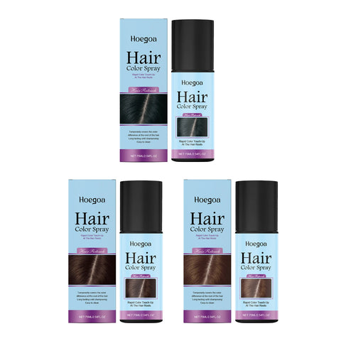 Temporary Hair Coloring Spray One-Time Hair Color Covering White Gray Hair Hairline Dye Lasting Coloring Black Hair Dye Spray