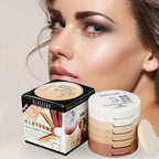 Concealer Contouring Powder, 5 Color 5 Decked Powder Tower, Brightening Skin Tone,Oil Control Makeup Loose Powder Setting Powder