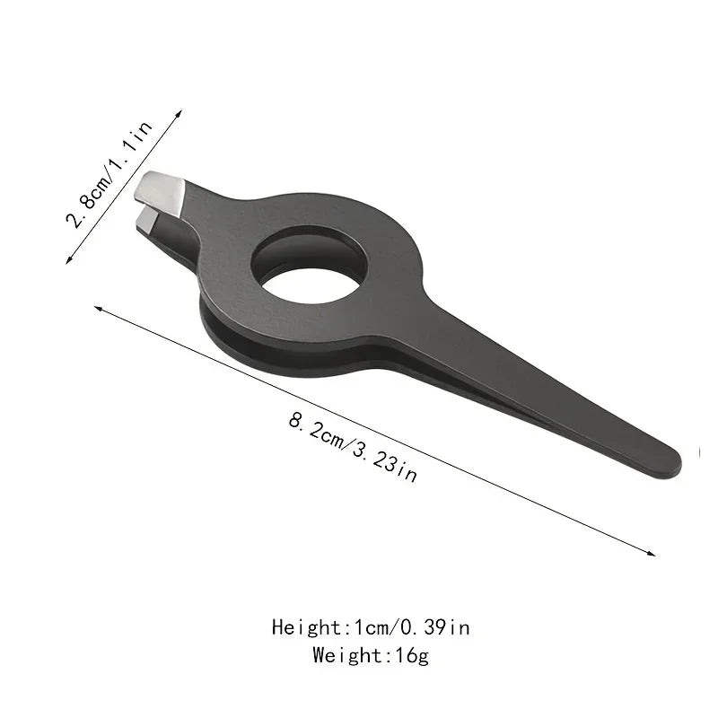 Out Handle Pig 1pcs hair clipper Slant Tweezer With Hollow Professional Eyebrow Facial Hair Remover Practical Beauty Tool For Me