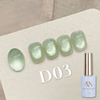 MIANEL 12ML 1-12pcs Jiannan Bistro Cat Eye Gel Nail Polish Blue Nails White Nails Pink Nails Nail Art Use Nail Supplies