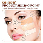 SAM SUGAR 6Color Concealer Liquid Foundation Long Lasting Oil Control Natural Soft Moisture Waterproof Constant Makeup Concealer
