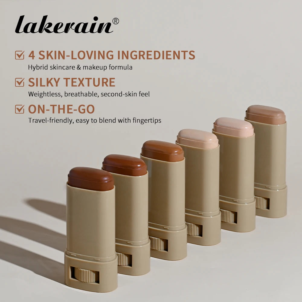 Eraser Foundation Stick Stick Serum Boosted Skin Tint Foundation Stick Smooth Plumper Hight Coverage Travel Flawless Foundation