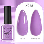 LILYCUTE 7ml Gold Sparkling Glitter Gel Nail Polish Semi Permanent UV Gel Soak off UV LED Nail Gel Varnish For Nail Manicure DIY