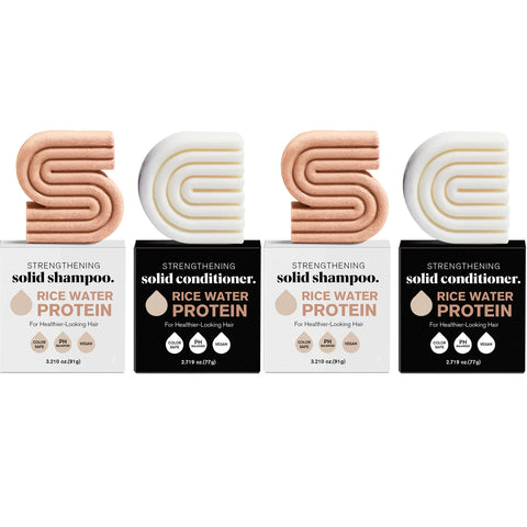 1-3PCS Rice Shampoo & Conditioner Bar Soild Soap for Hair Growth Strengthening Hair Clean Dandruff Nourish Moisturize Hair Care