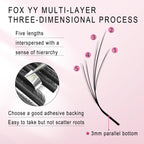 CoMango Fox 5D Shaped Eyelashes Mix8-13 Technological Fibers False Eyelashes Extension Promade Volume Fans Lash Cosmetics