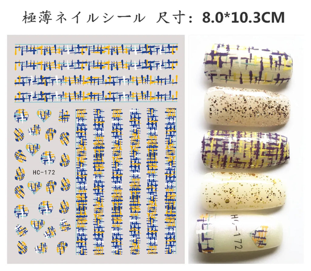 Press on Nails Tiger Symbol Nails Decals Design Fierce Wild Animal Leopard Decoration Manicure Stickers Nails Accessories Tools