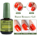 1/2pcs/Set Nail Magic Remover With Remover Tool Quickly & Easily Remove Gel Nail Polish And Poly Nail Gel Without Harming Nails
