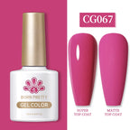 BORN PRETTY 10ml Gel Nail Polish Gel 130 Colors Semi Permanent Solid Nail Gel Varnish Soak Off UV Gel for Base Top Coat