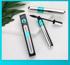 QIC Double Effect 4D Mascara Waterproof Long Curl Natural Thick Eyelash 2-in-1 Black Mascara with 2 Brush Heads