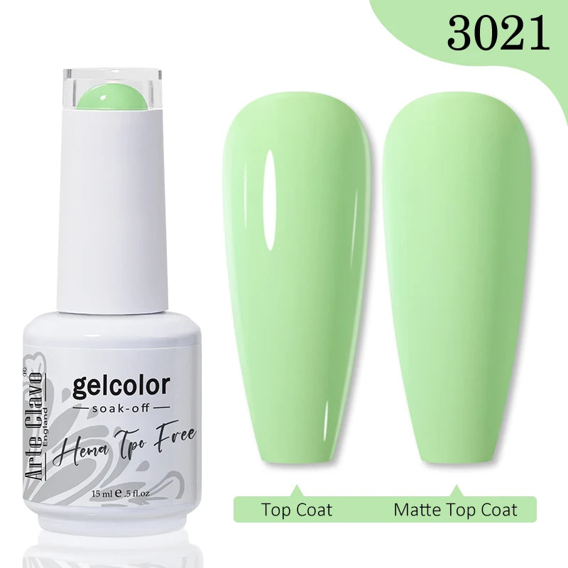 Arte Clavo Hema Free TPO Free Nail Gel Polish Nail Supplies Vernis Semi Permanent Nail Art Manicure Soak Off UV Gel Nail Varnish