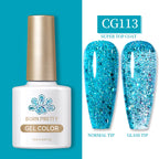 BORN PRETTY 10ml Gel Nail Polish Gel 130 Colors Semi Permanent Solid Nail Gel Varnish Soak Off UV Gel for Base Top Coat